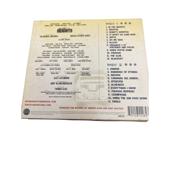 In The Heights Original Broadway Cast Recording 2-Disc CD Set Lin Manuel Miranda - Picture 2 of 5